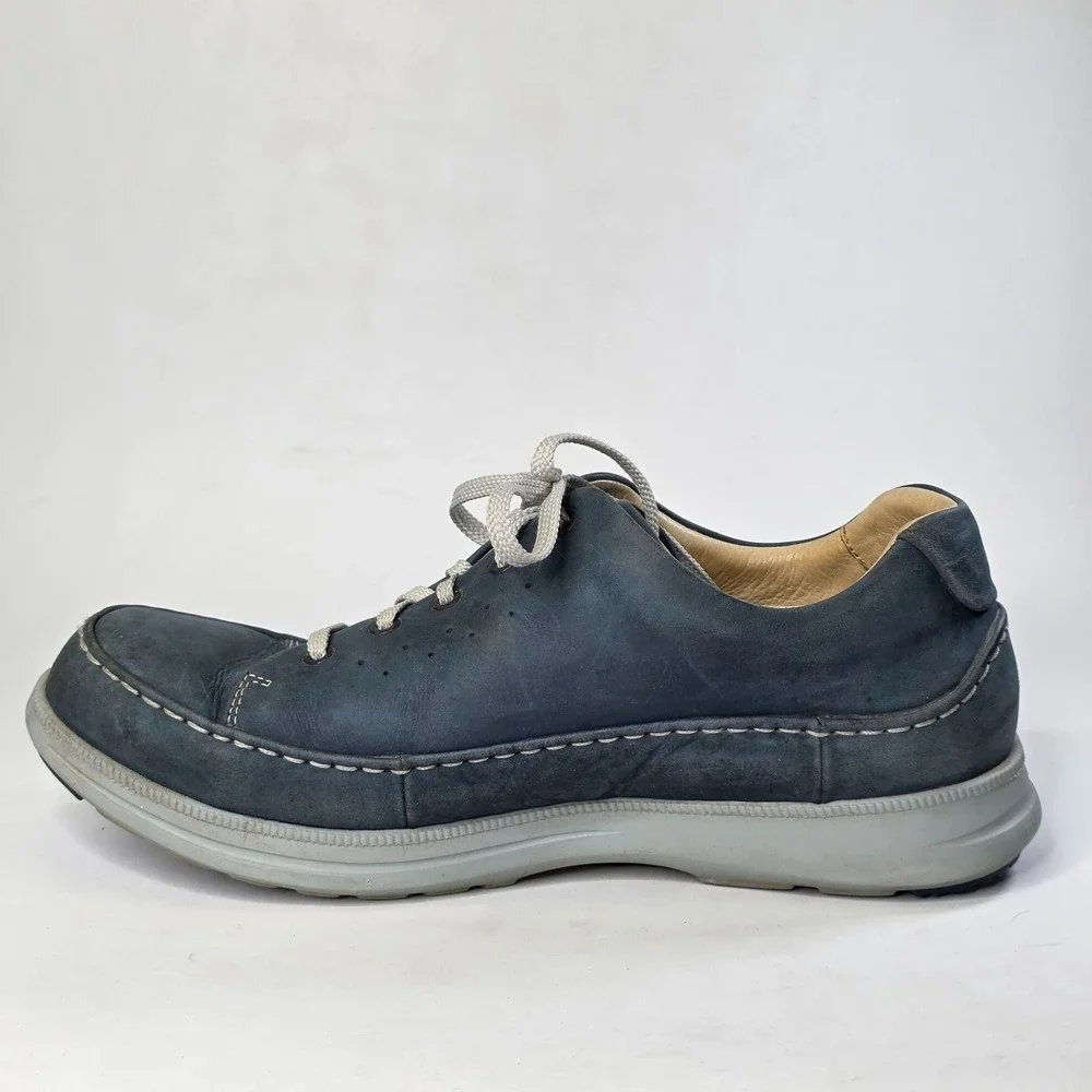 Samuel Hubbard Men's Size 13 M Blue Nubuck Holes Golf Walking Driftwood Shoes